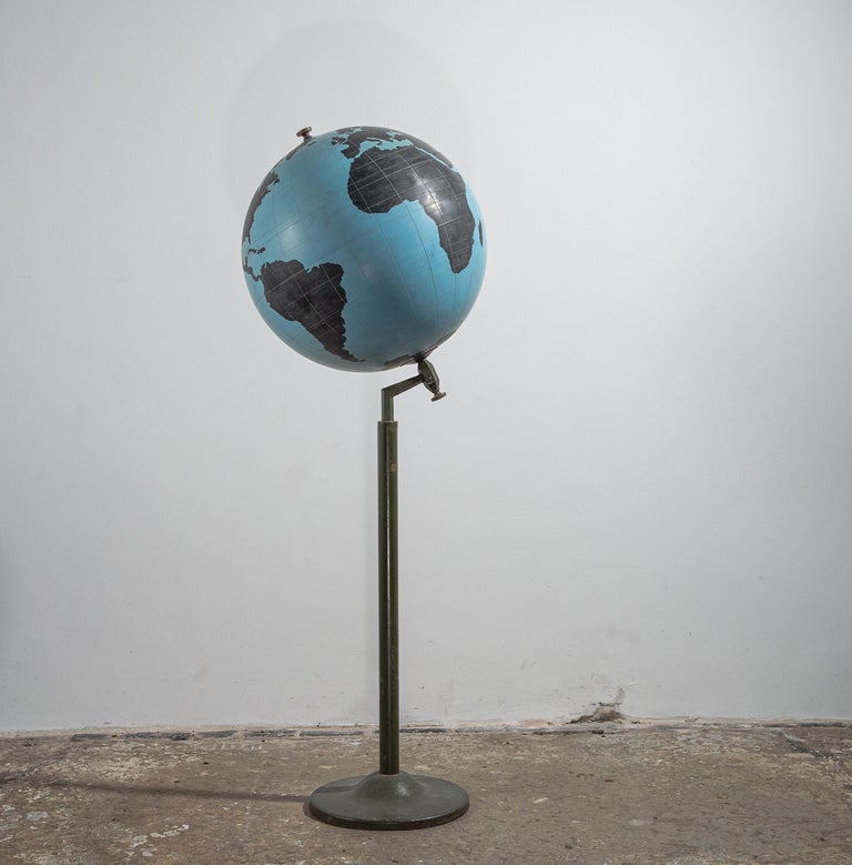 Large Sculptural Belgian Globe Floor Stand For Sale at 1stDibs