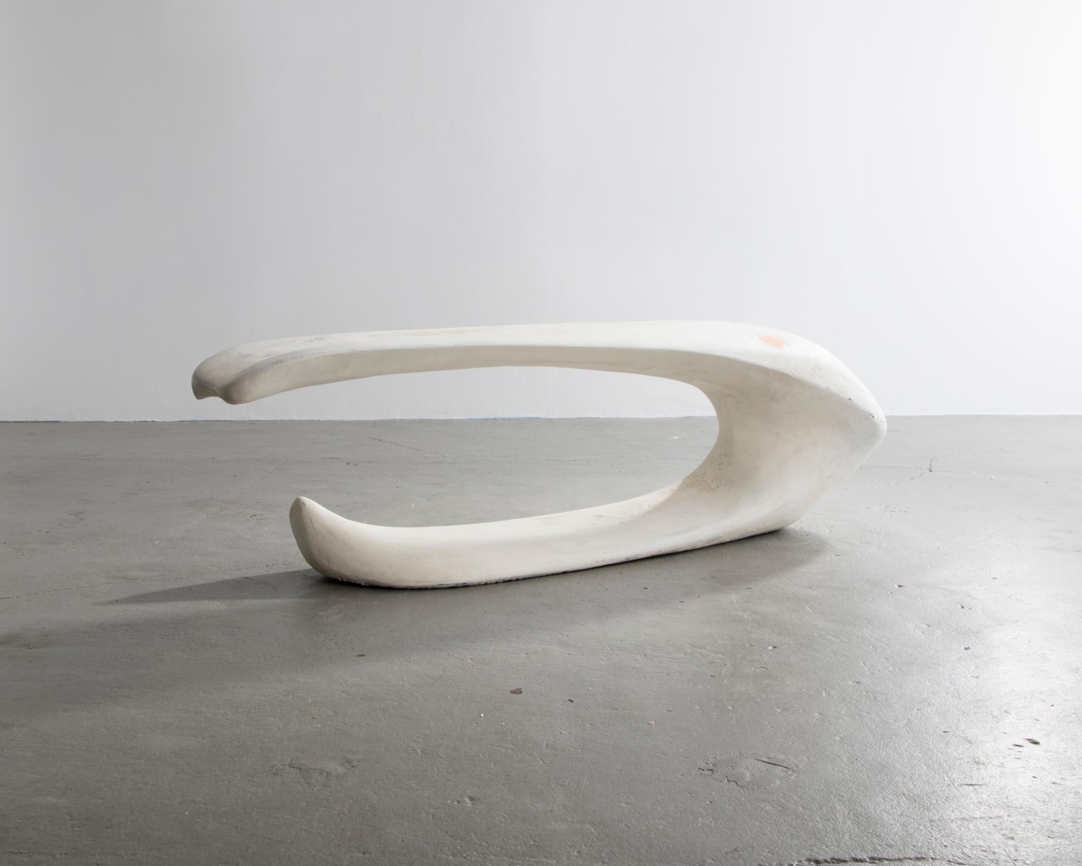 Modern Large Sculptural Bench in Laminated Southern Pine by Rogan Gregory, 2016