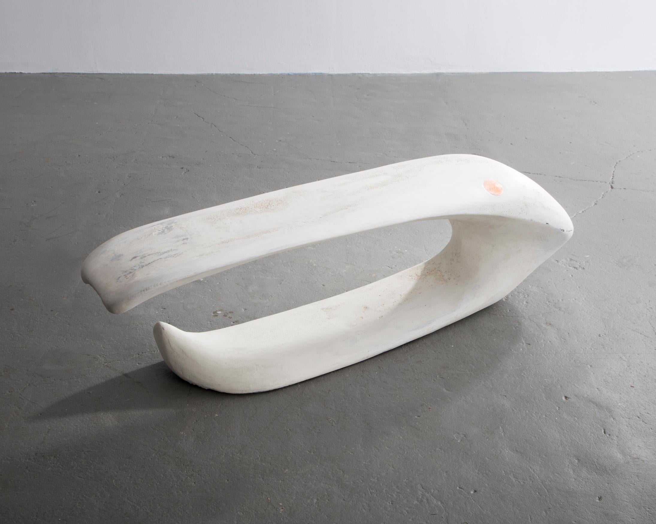 American Large Sculptural Bench in Laminated Southern Pine by Rogan Gregory, 2016