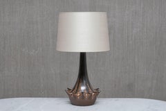 Large Sculptural Ceramic Table Lamp by Niels Preben Larsen, Denmark, 1970