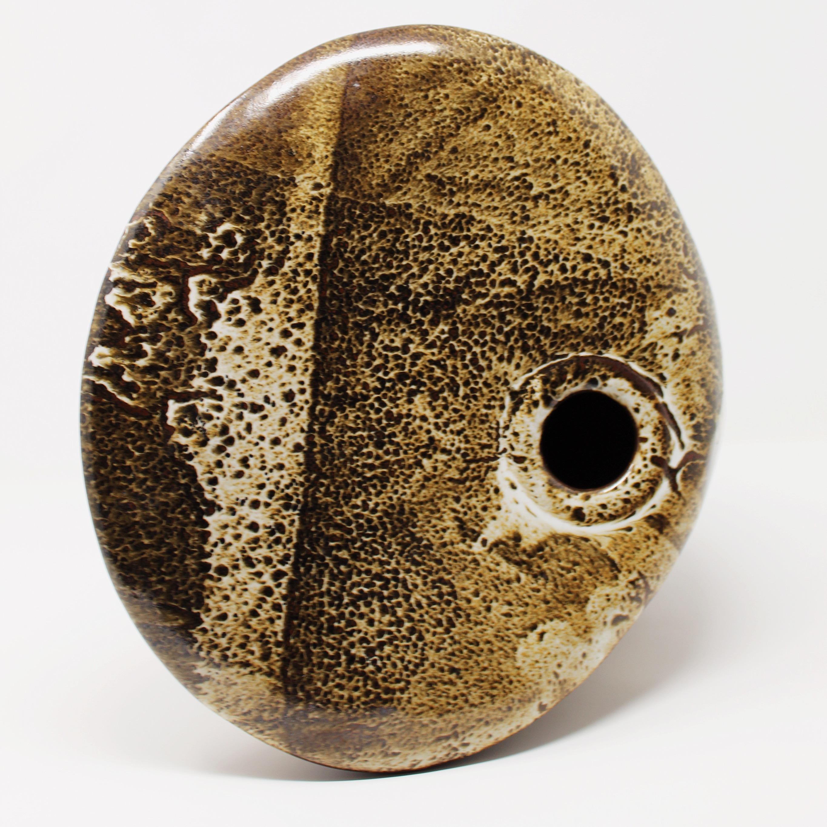 Large Sculptural Ceramic Vase Earth Tones 5