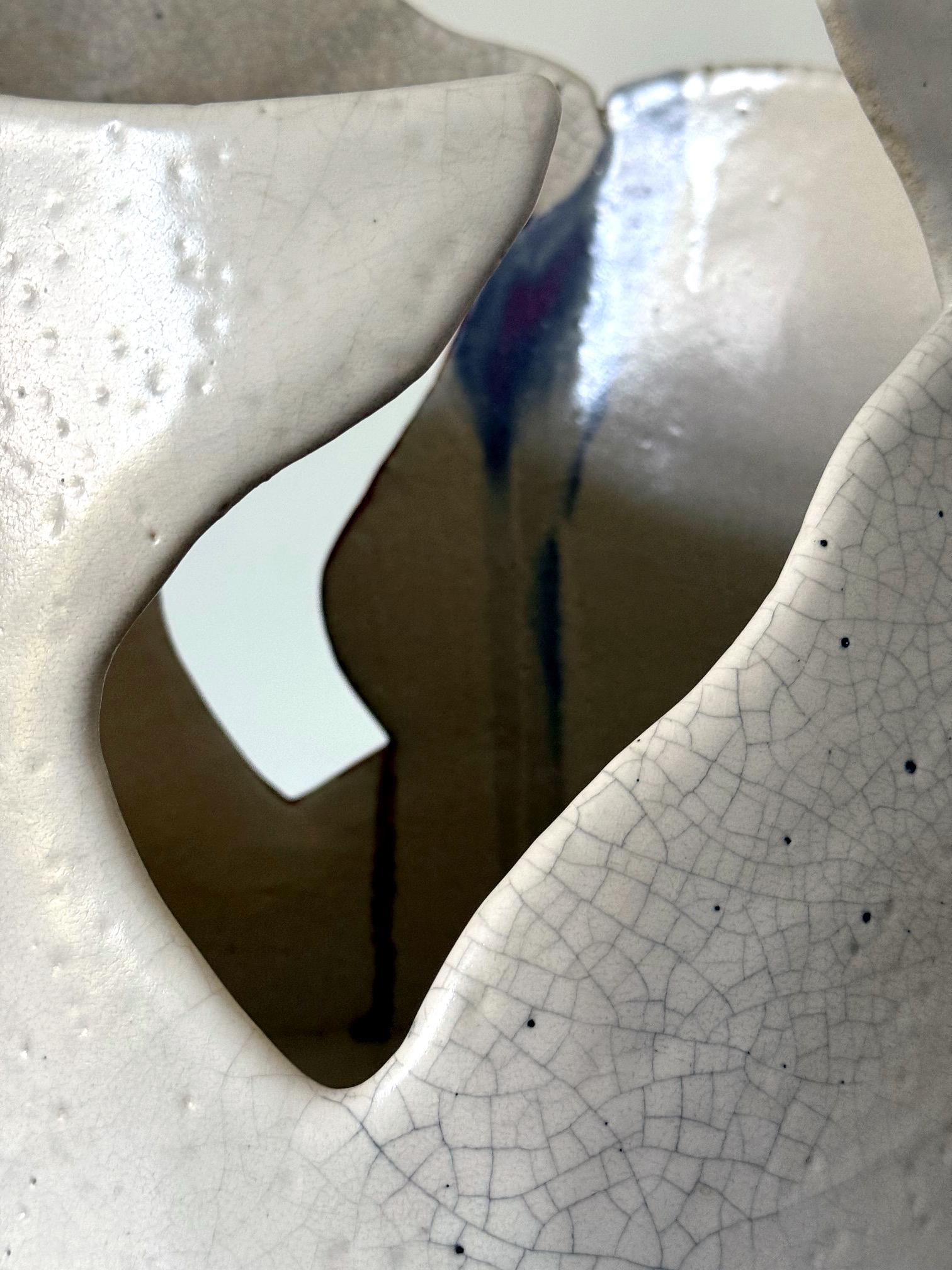 Exposition et publication d'un grand vase sculptural en céramique de Richard Devore en vente 3