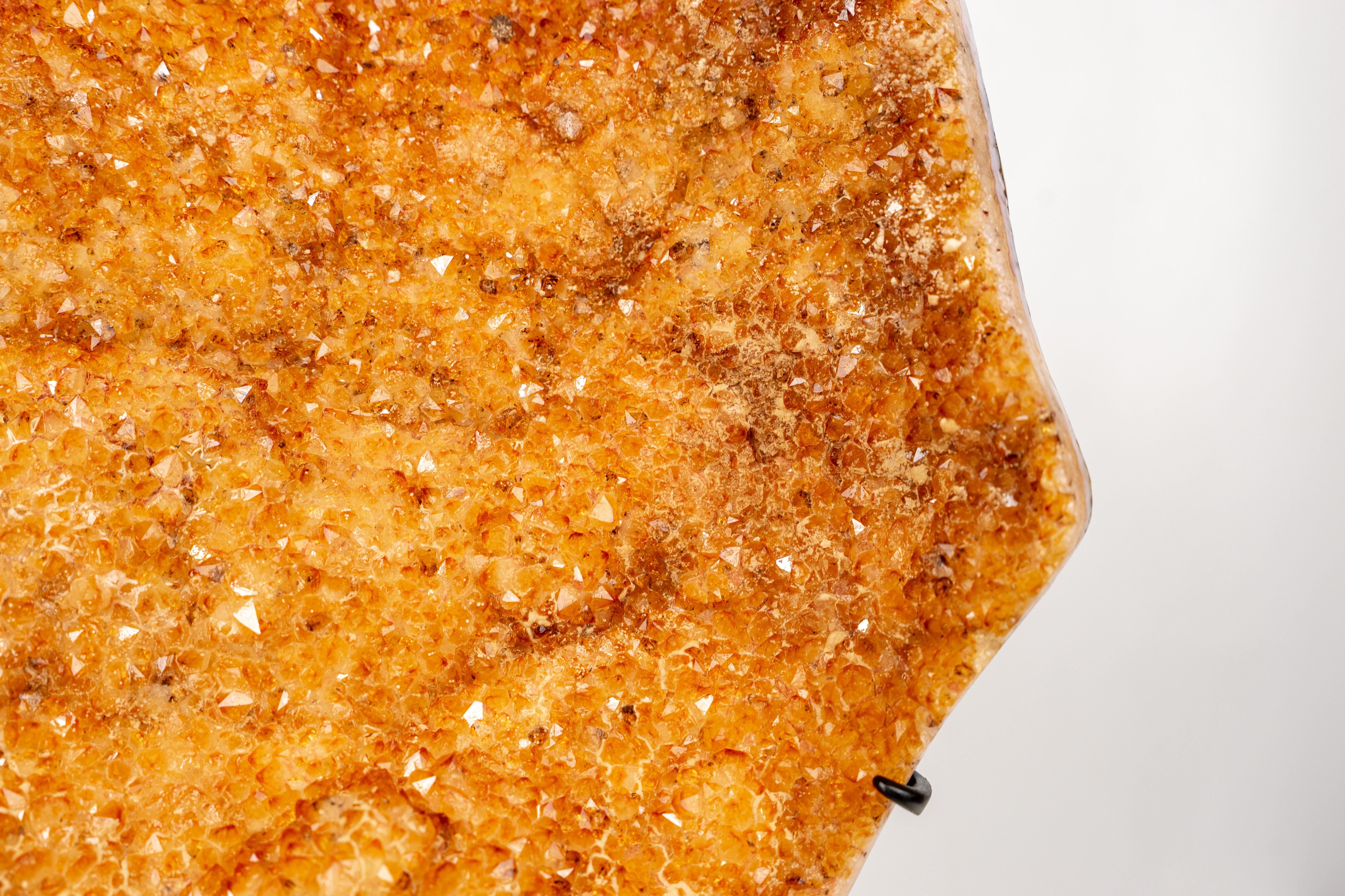 Large Sculptural Citrine Cluster on Custom Stand For Sale 3