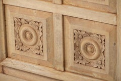 Large Sculptural French Oak Art Deco Sideboard, France