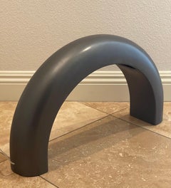 Large Sculptural Glazed Ceramic Arched Table Lamp by George Kovacs