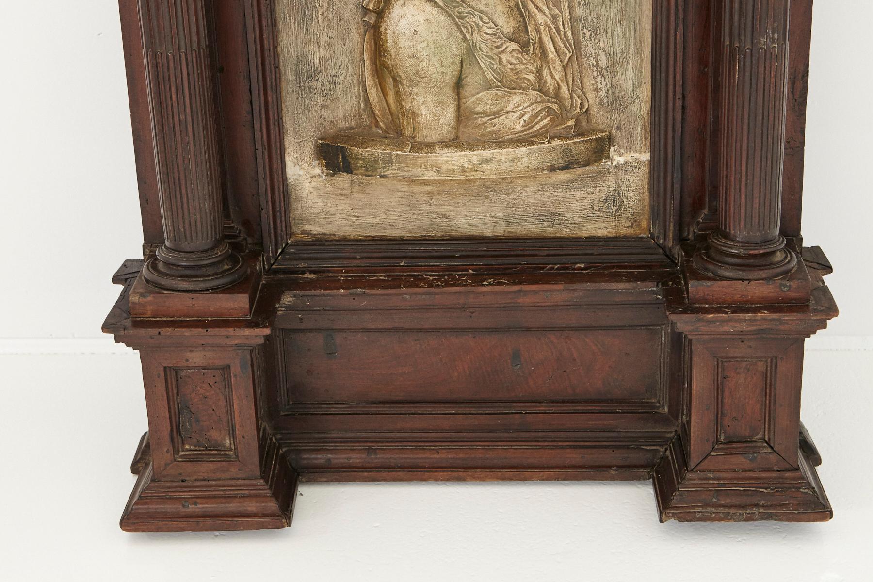 Large Sculptural Italian Baroque Tabernacle Frame, Late 18th Century For Sale 1
