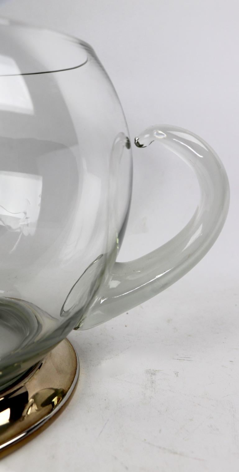 Large Sculptural Mid Century Water Pitcher In Excellent Condition For Sale In New York, NY