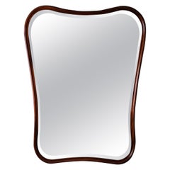 Grand miroir sculptural de Chr. O. Glas & Spegelfabrik, Suède, années 1940