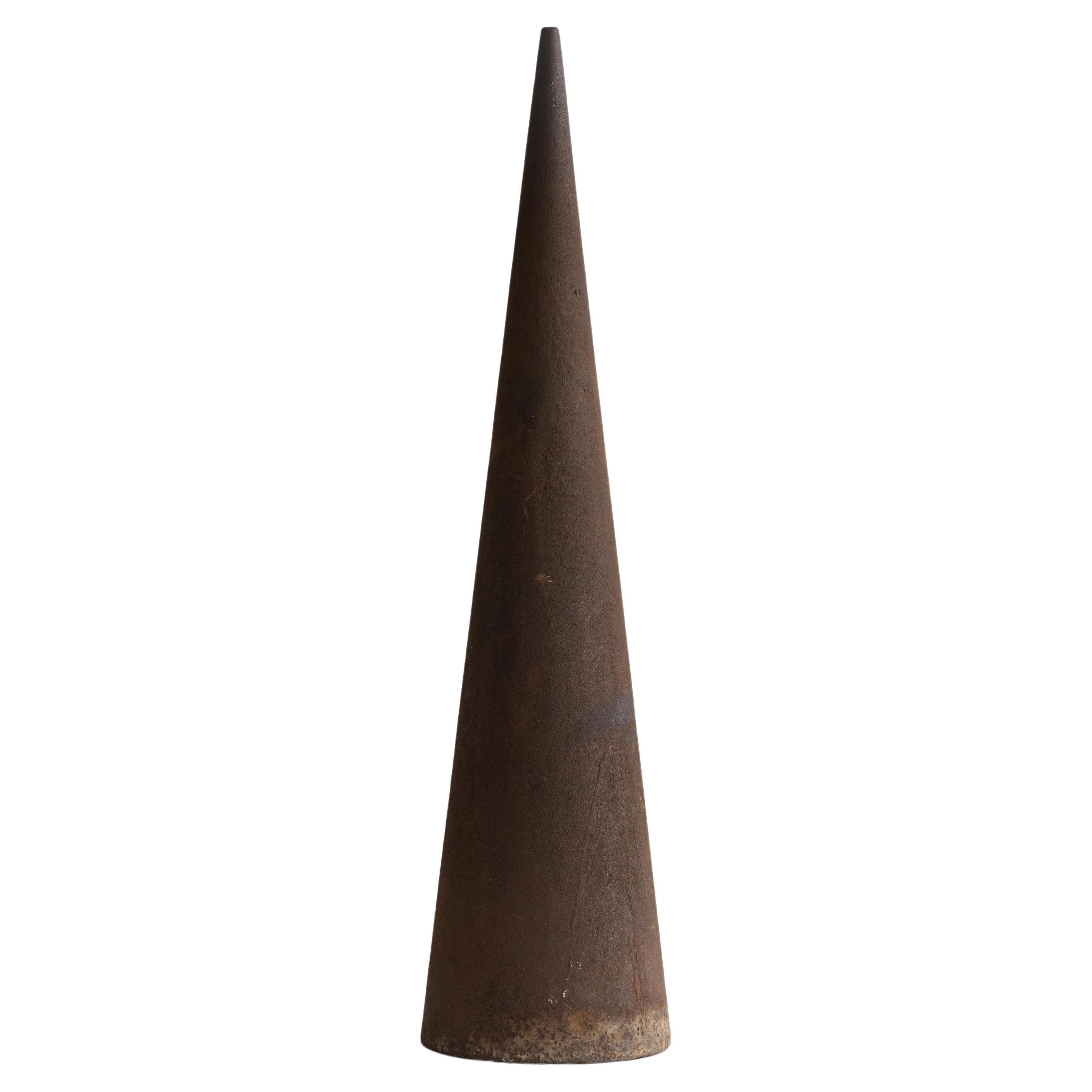 Large Sculptural Objet d'Art Blacksmith's Cone Anvil Mandrel