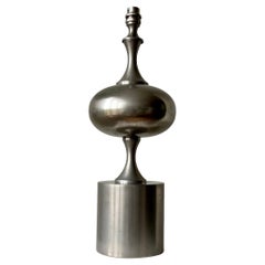 Large sculptural table lamp Philippe Barbier style, France 1960-70s