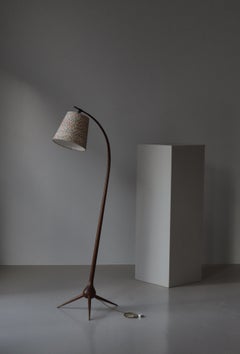 Large Sculptural Tripod "Bridge" Floor Lamp Severin Hansen, Denmark, 1950's