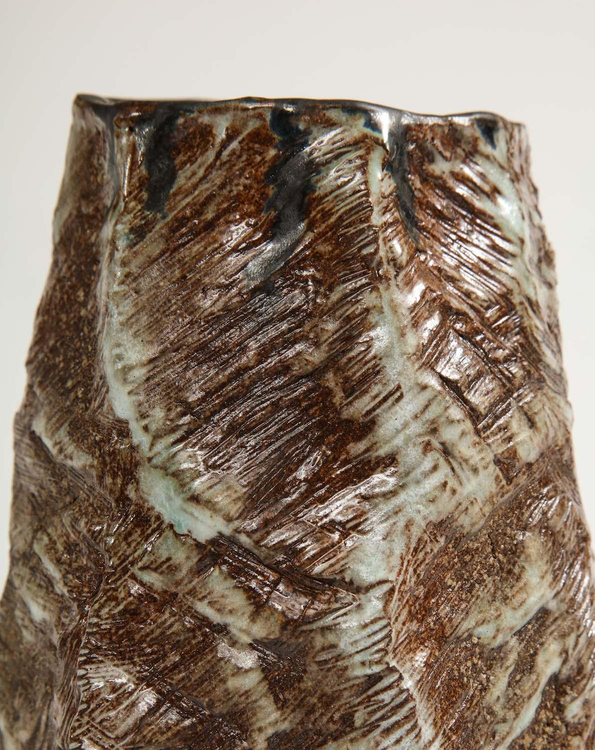 American Large Sculptural Vase #2 by Dena Zemsky For Sale