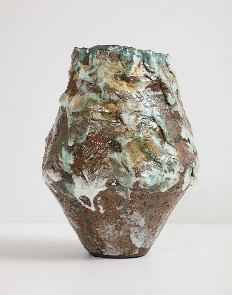 American Large Sculptural Vase #4 by Dena Zemsky For Sale