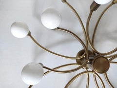 Gran lámpara de techo escultórica vintage de montaje empotrado, años 60