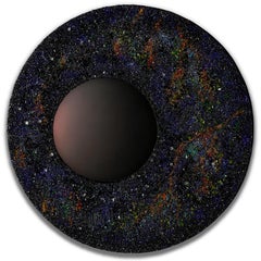 Night Sky I — Sculptural Mirror in MicroCristallo Fusione