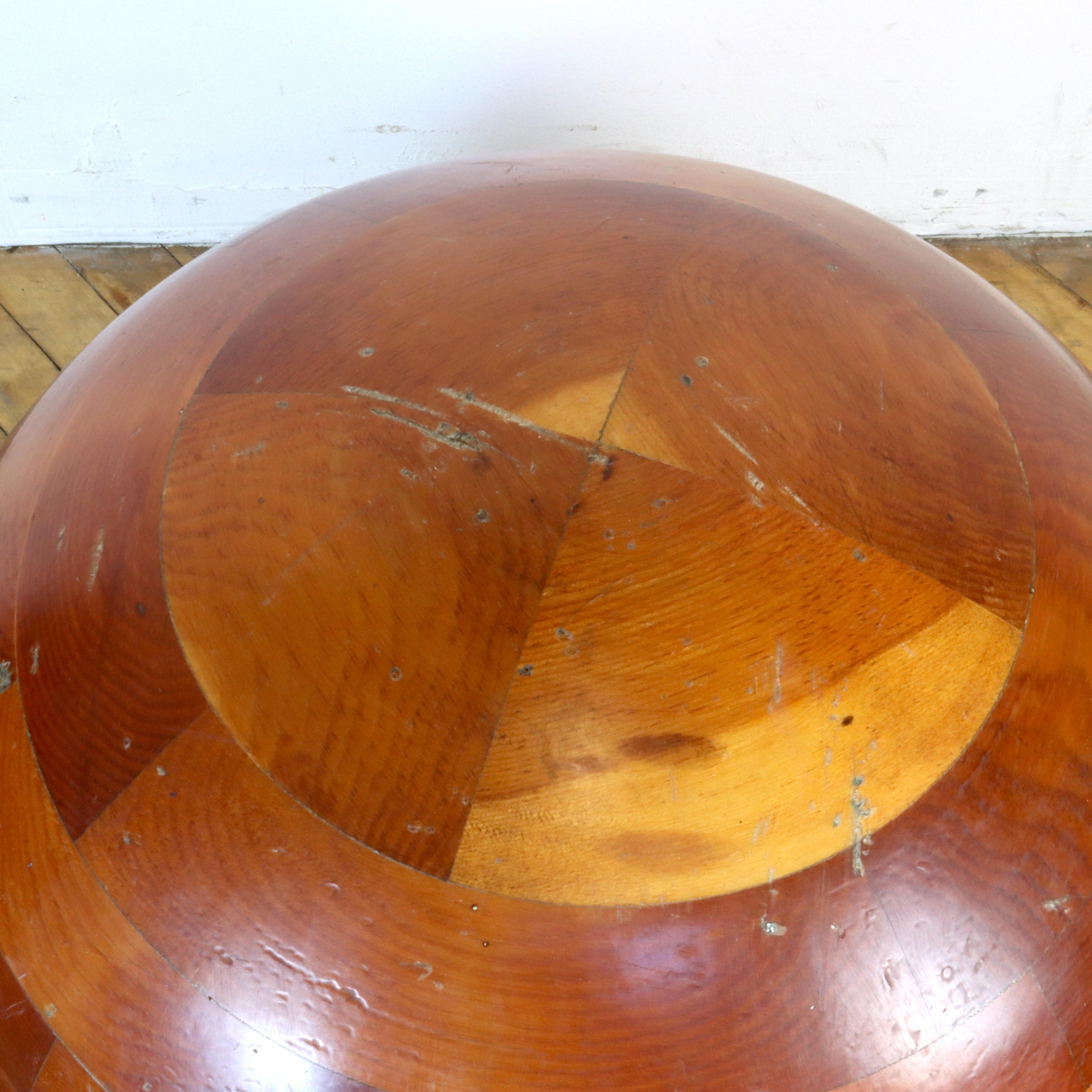 Large Sculptural Wood Dome For Sale 3