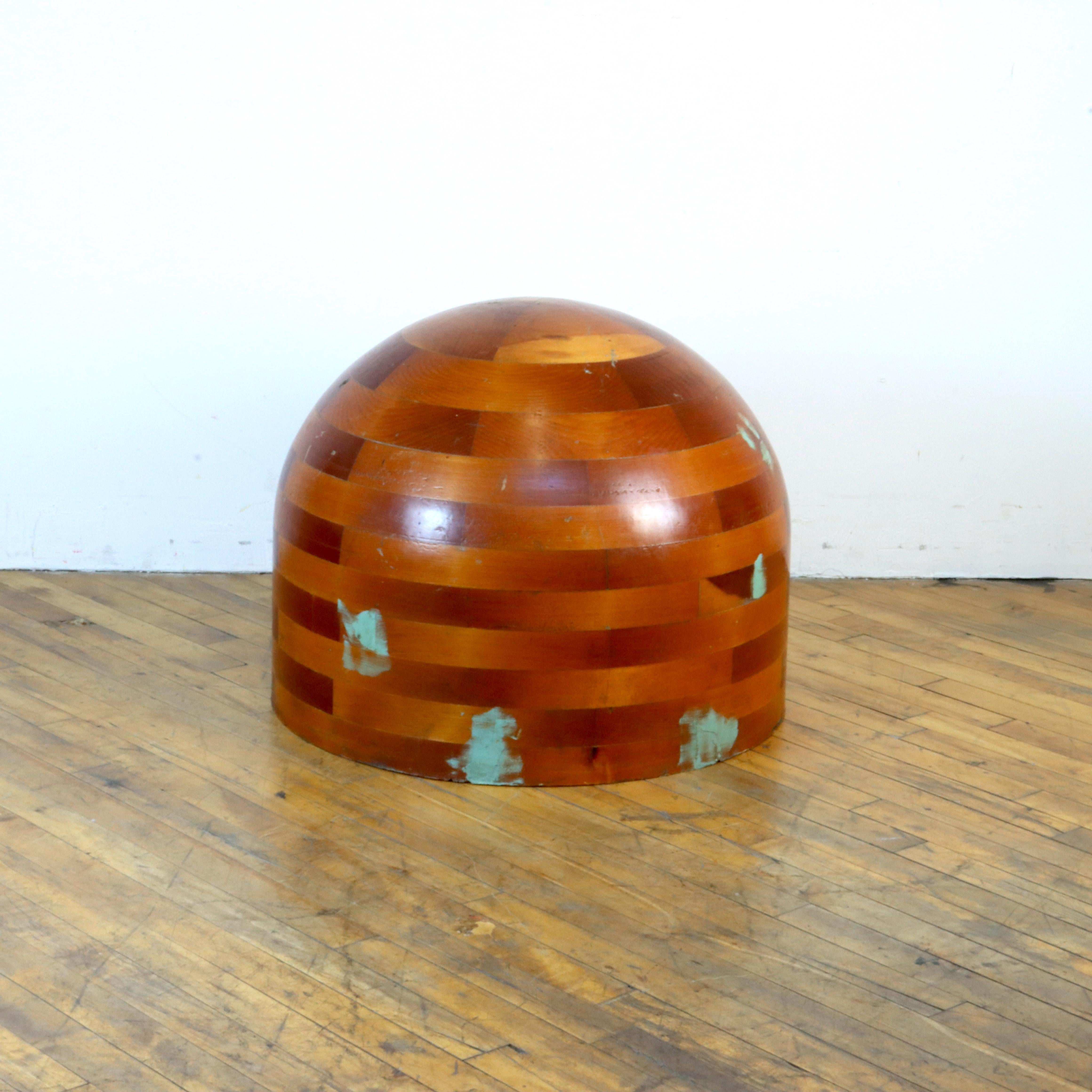 Large Sculptural Wood Dome In Good Condition For Sale In Oakland, CA