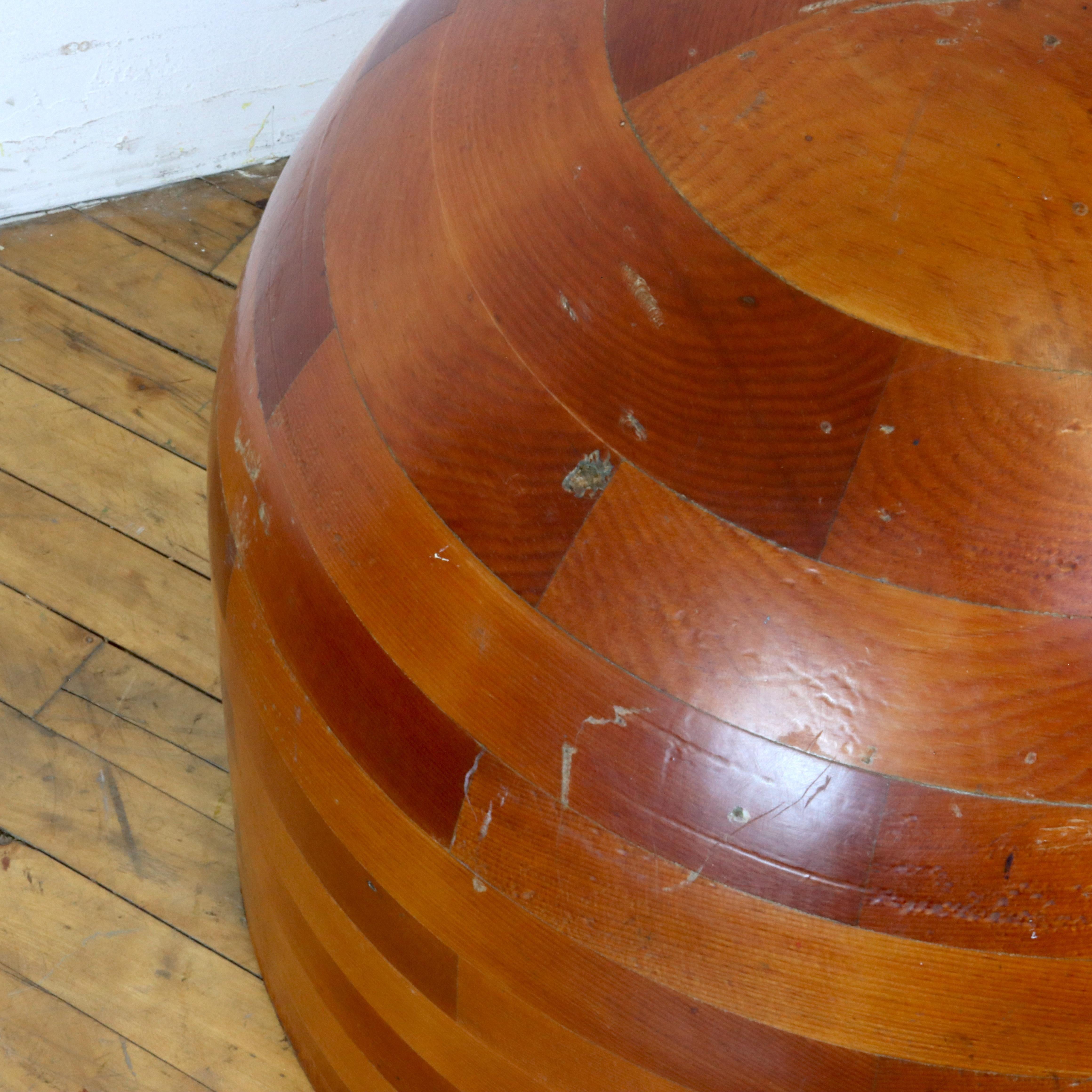 Large Sculptural Wood Dome For Sale 2