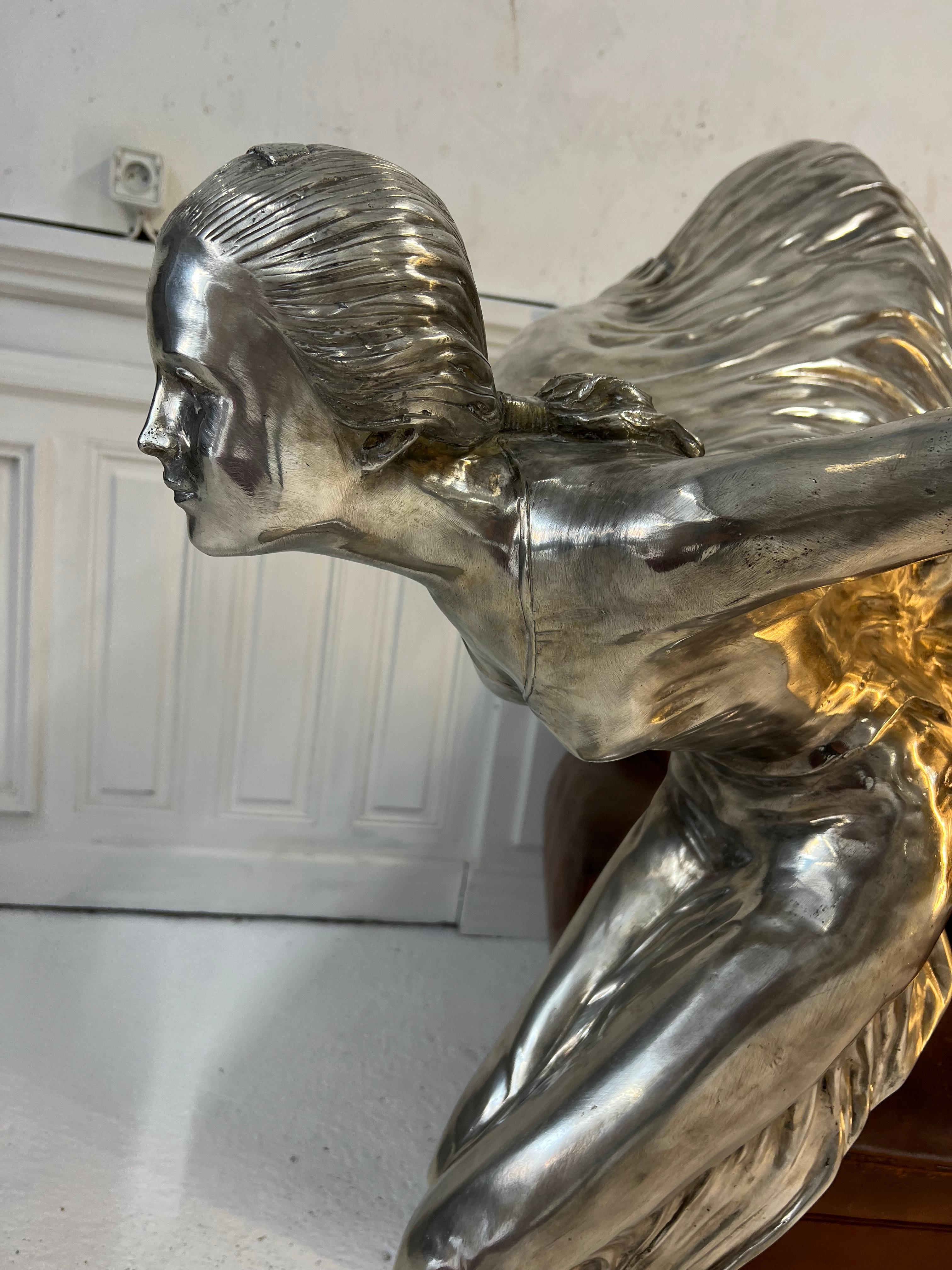 Large Sculpture Bronze Rolls Royce, Spirit of Extasy For Sale 6