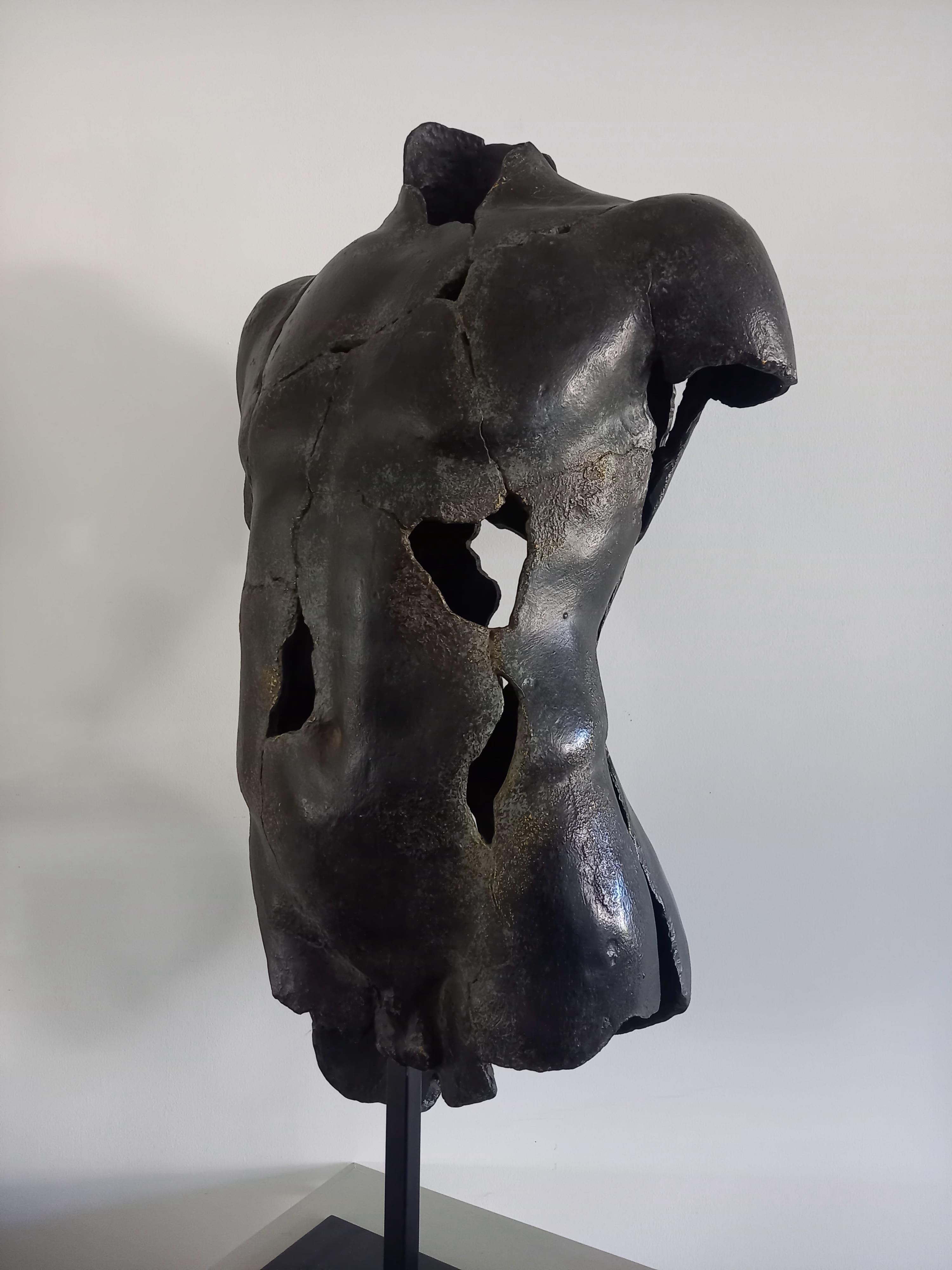 Résine Grand buste de sculpture classique en bronze en vente