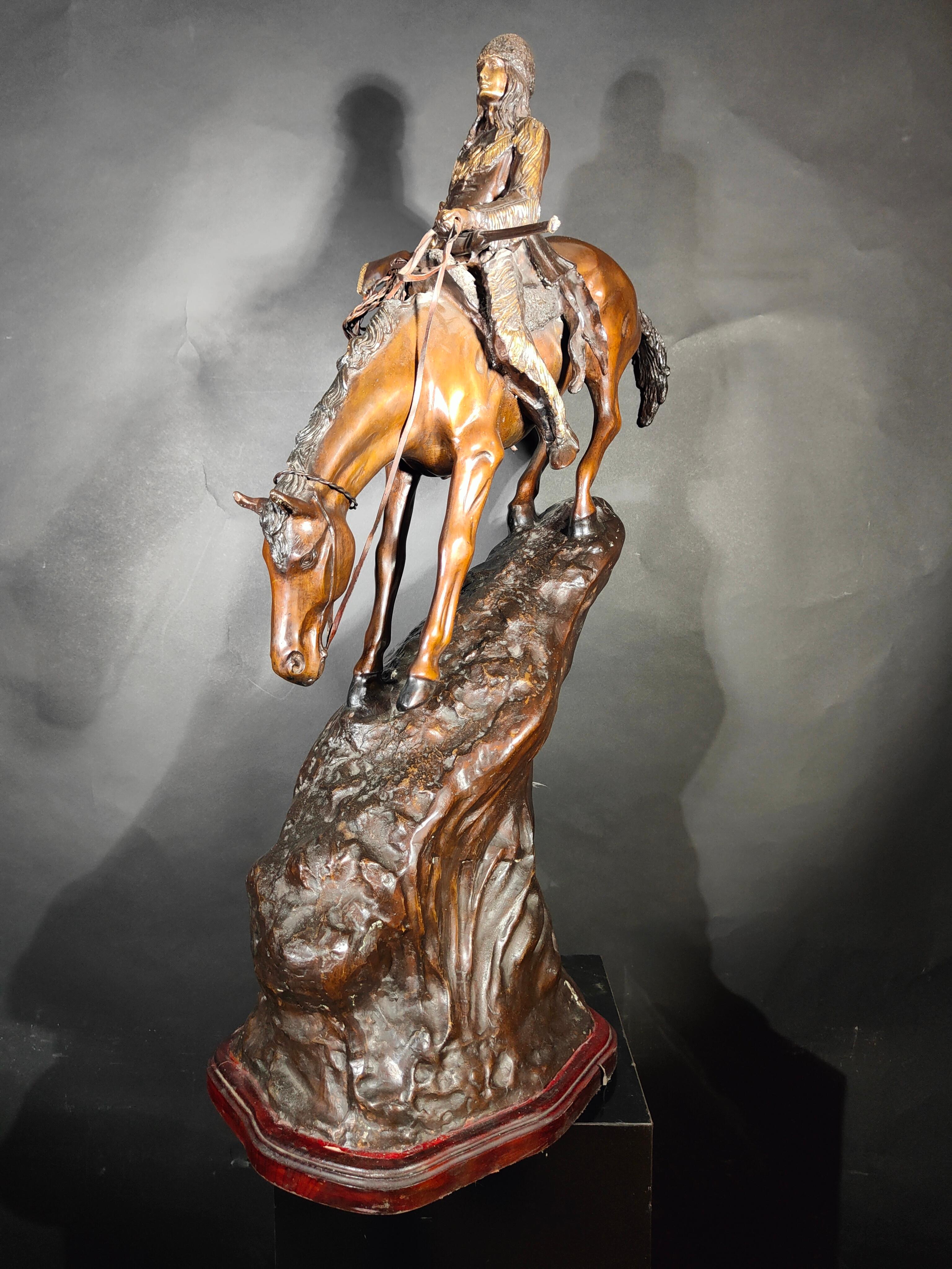 Grande sculpture de Frederic Remington en vente 5