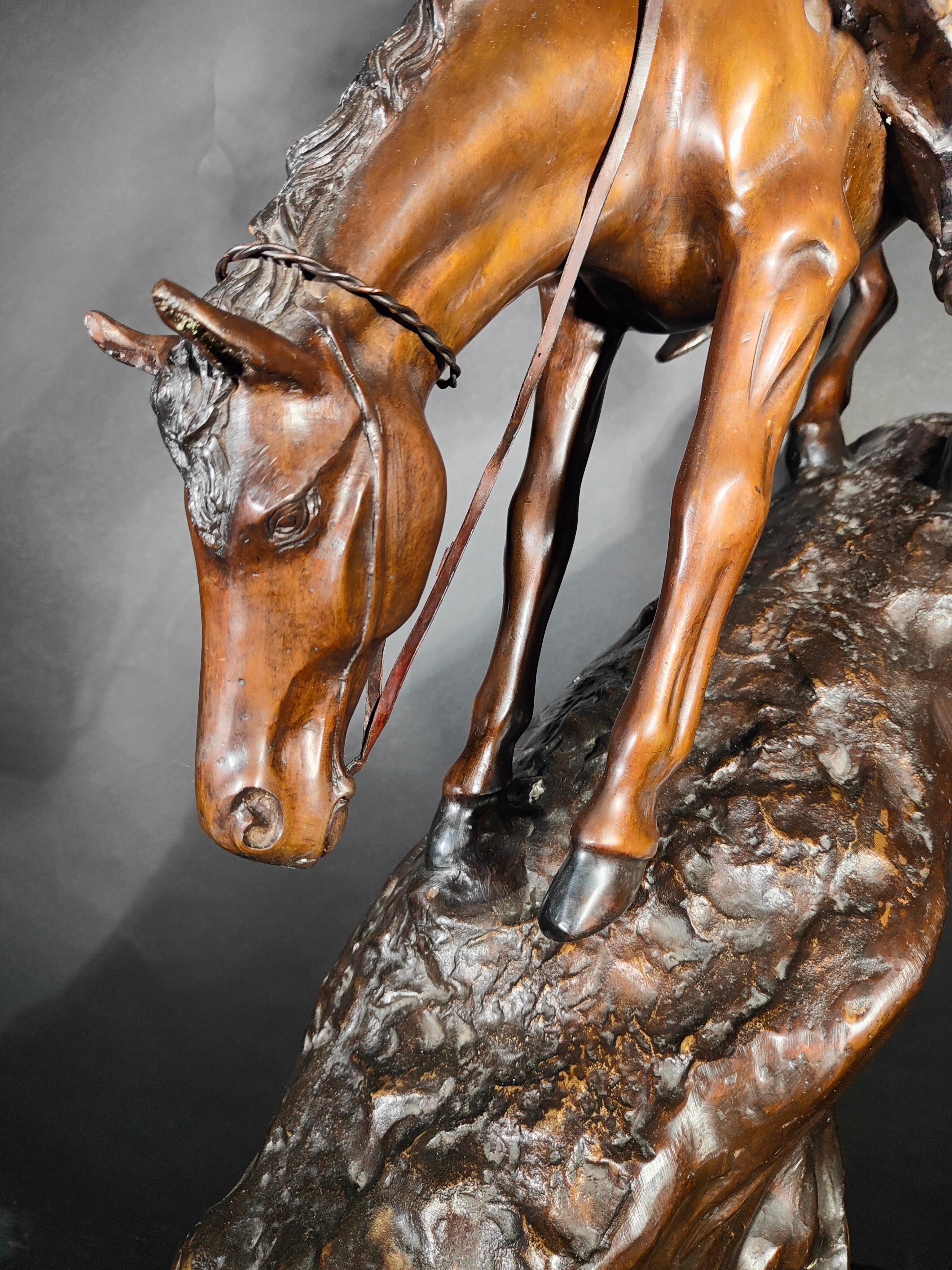 Grande sculpture de Frederic Remington en vente 6