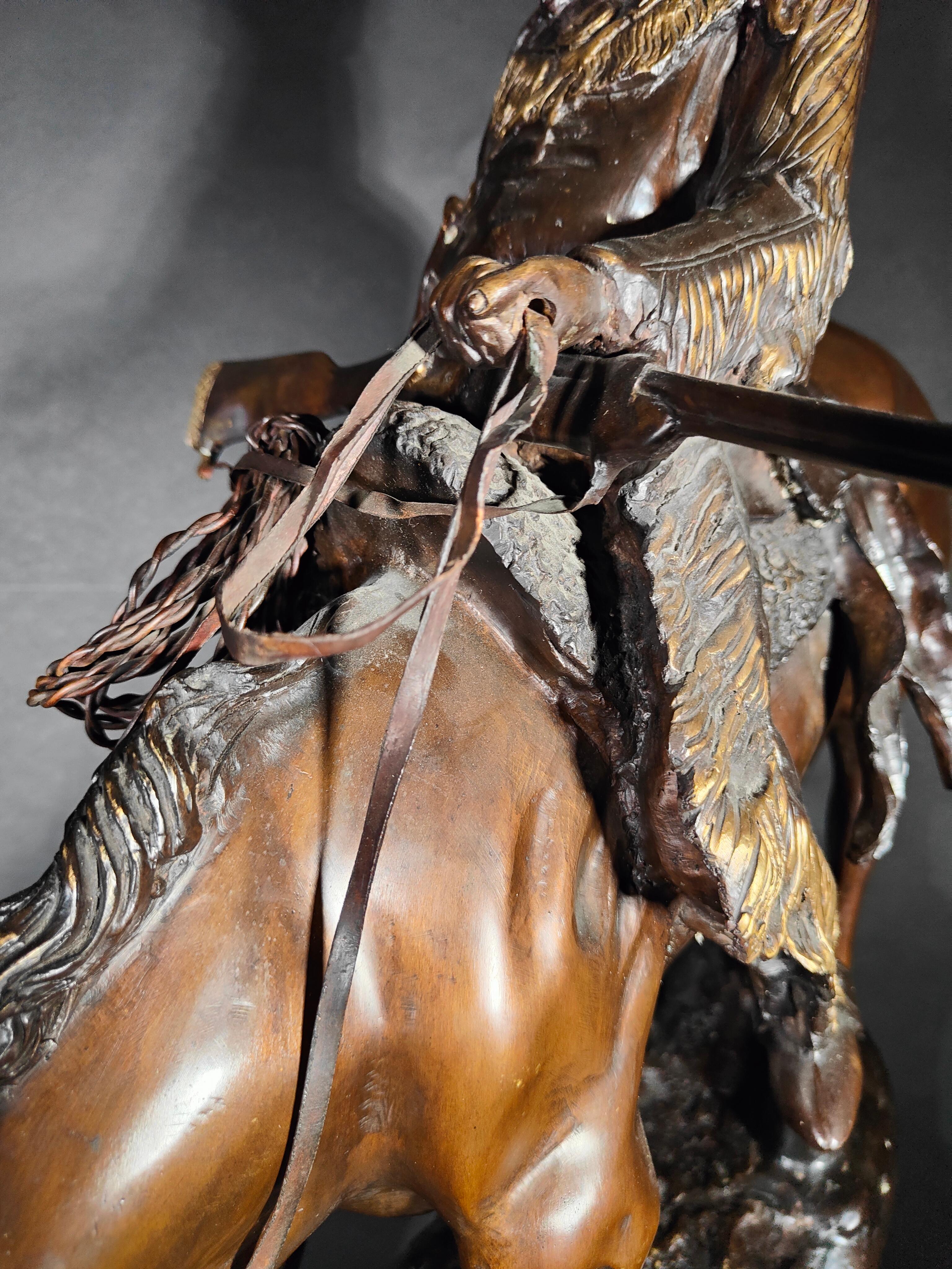 Grande sculpture de Frederic Remington en vente 7