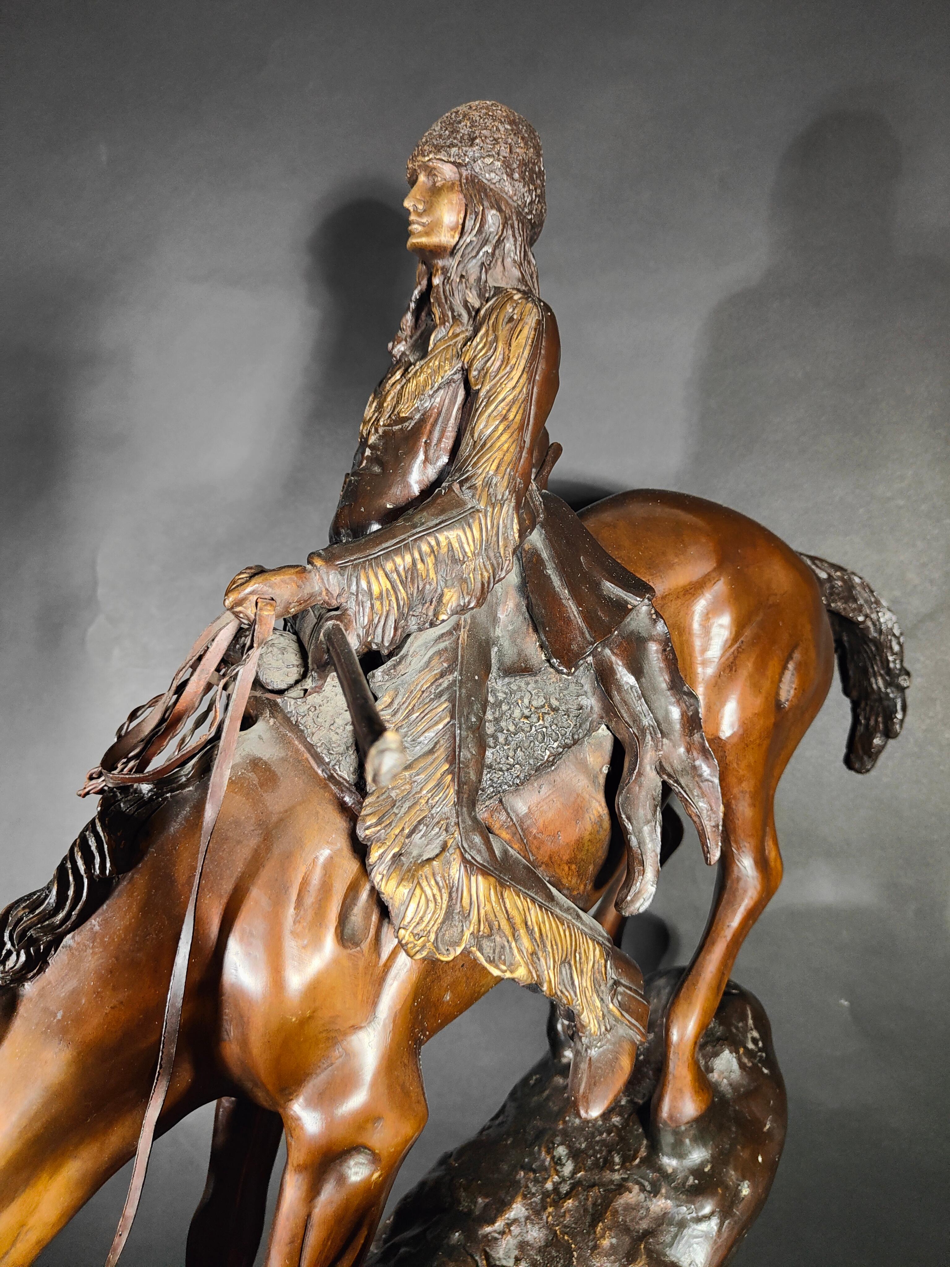 Grande sculpture de Frederic Remington en vente 8