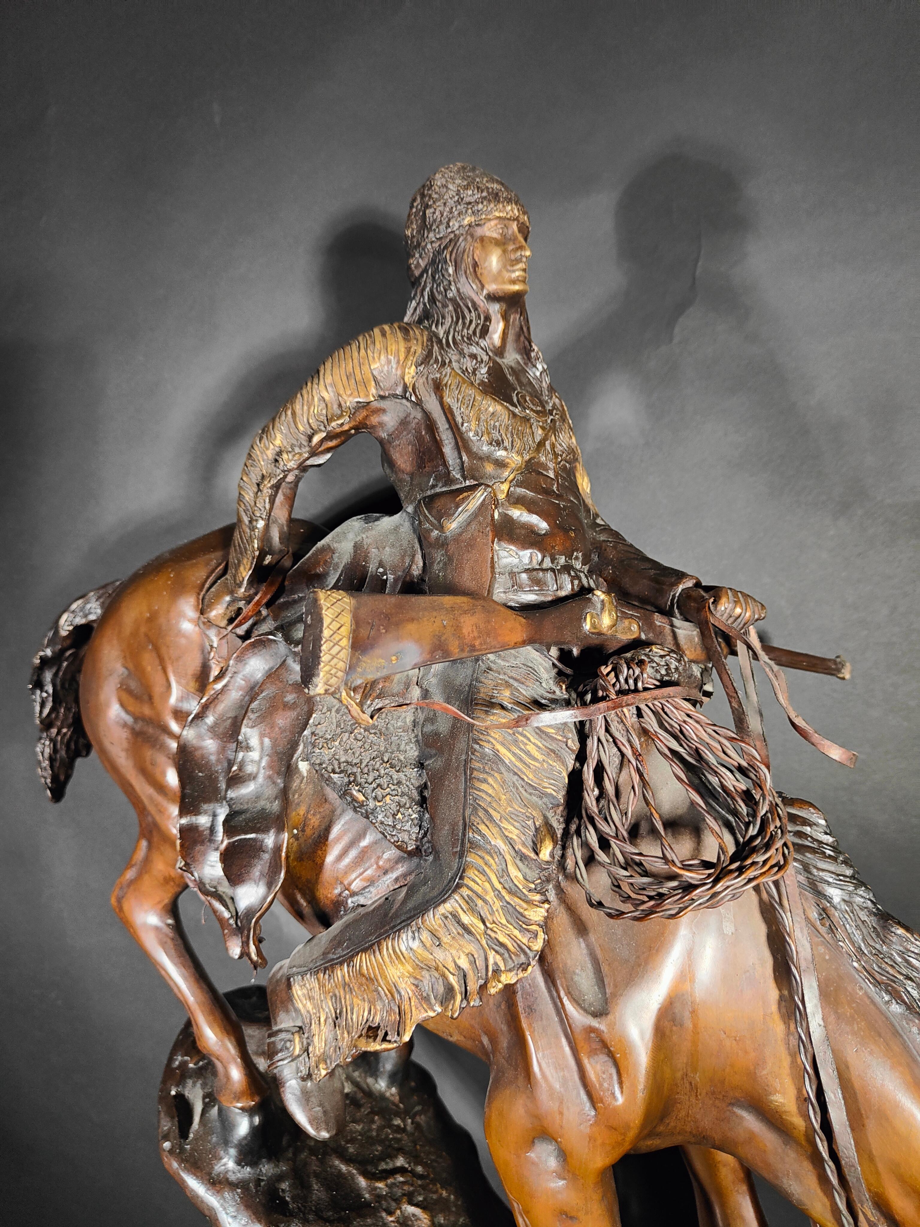 Grande sculpture de Frederic Remington en vente 1