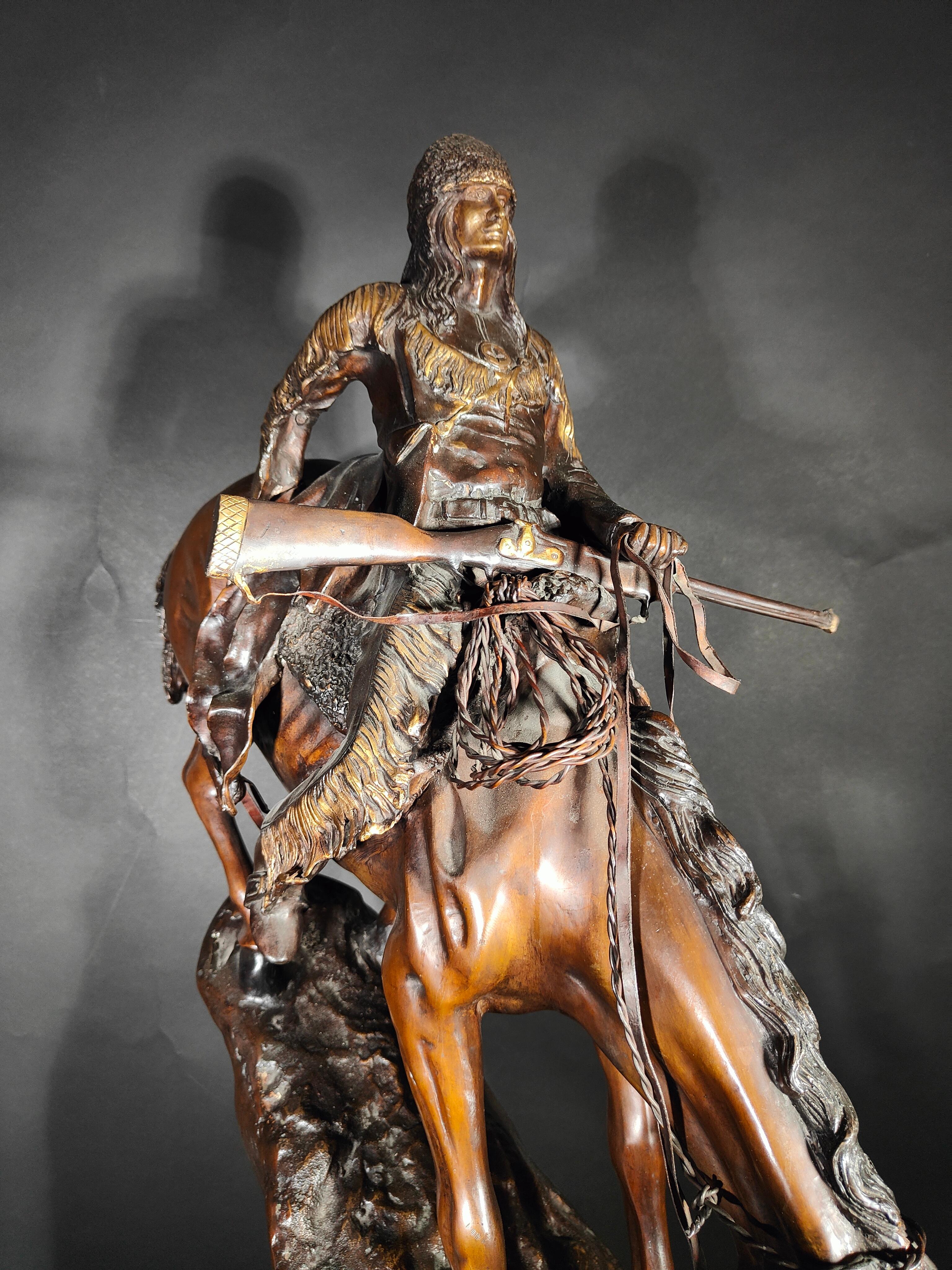 Large Sculpture by Frederic Remington For Sale 2