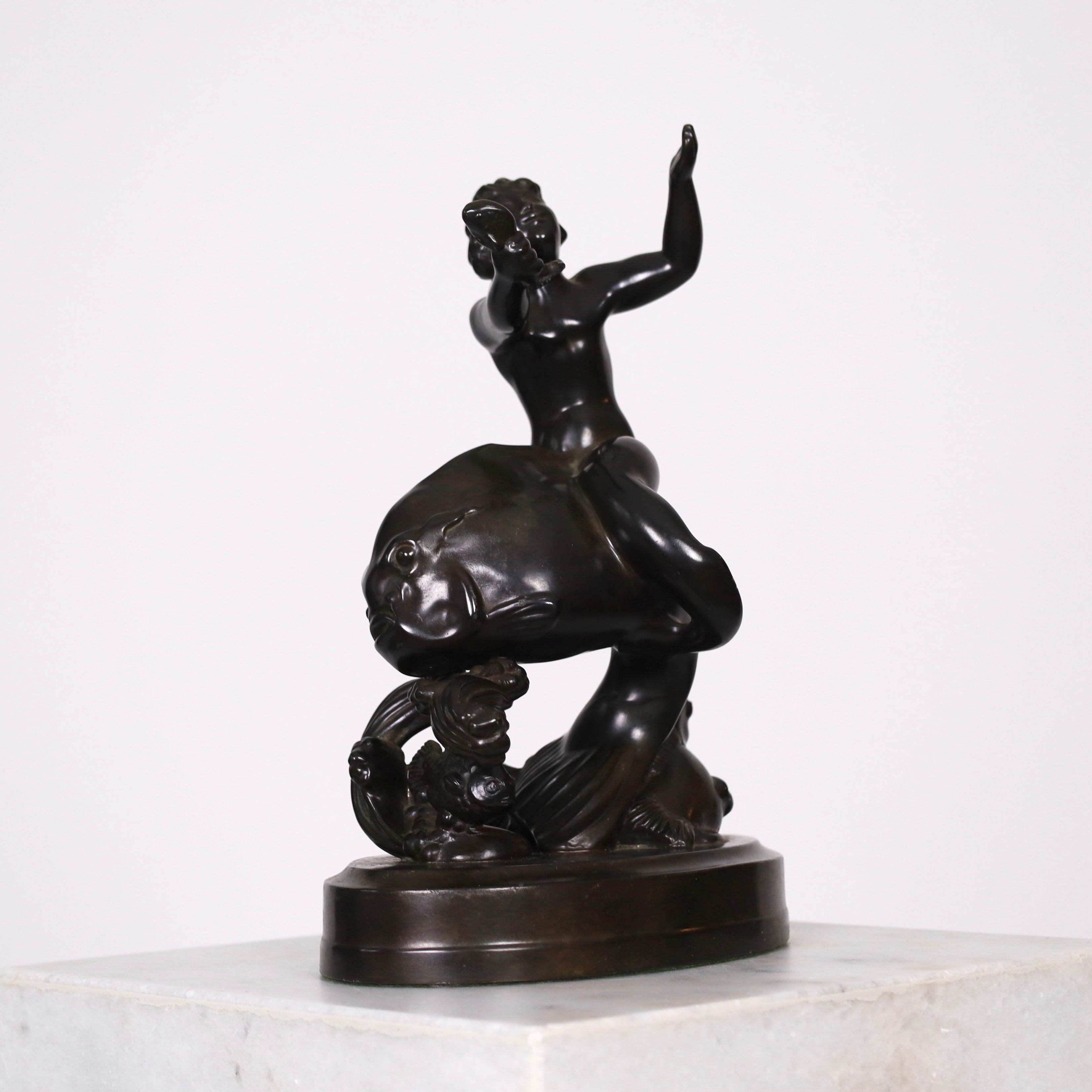 Grande sculpture de Just Andersen, années 1930, Danemark en vente 4