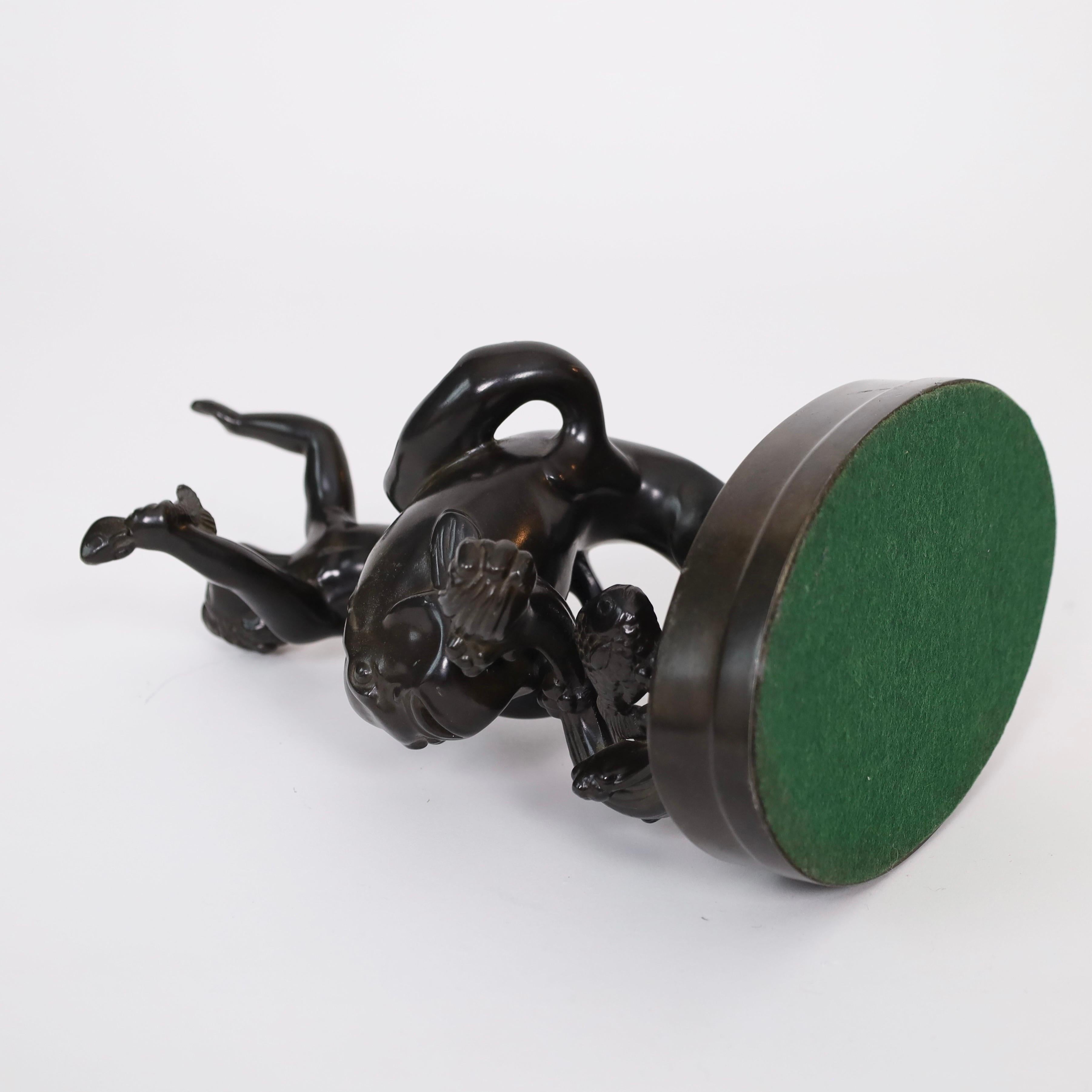 Métal Grande sculpture de Just Andersen, années 1930, Danemark en vente