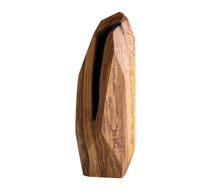 Large sculpture in olive wood by Rectangle Studio
Dimensions: 23 x 23 x 55 cm
Materials: Solid Olive wood

It is collected from the roots and branches of different olive trees in the Aegean geography, shaped and finalized by handwork by the