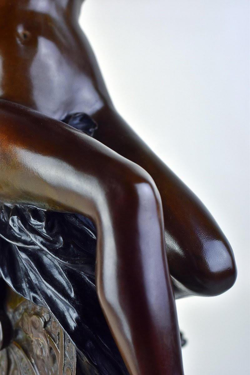 Grande scultura in bronzo patinato di Louis Julien Franceschi, XIX secolo. in vendita 1