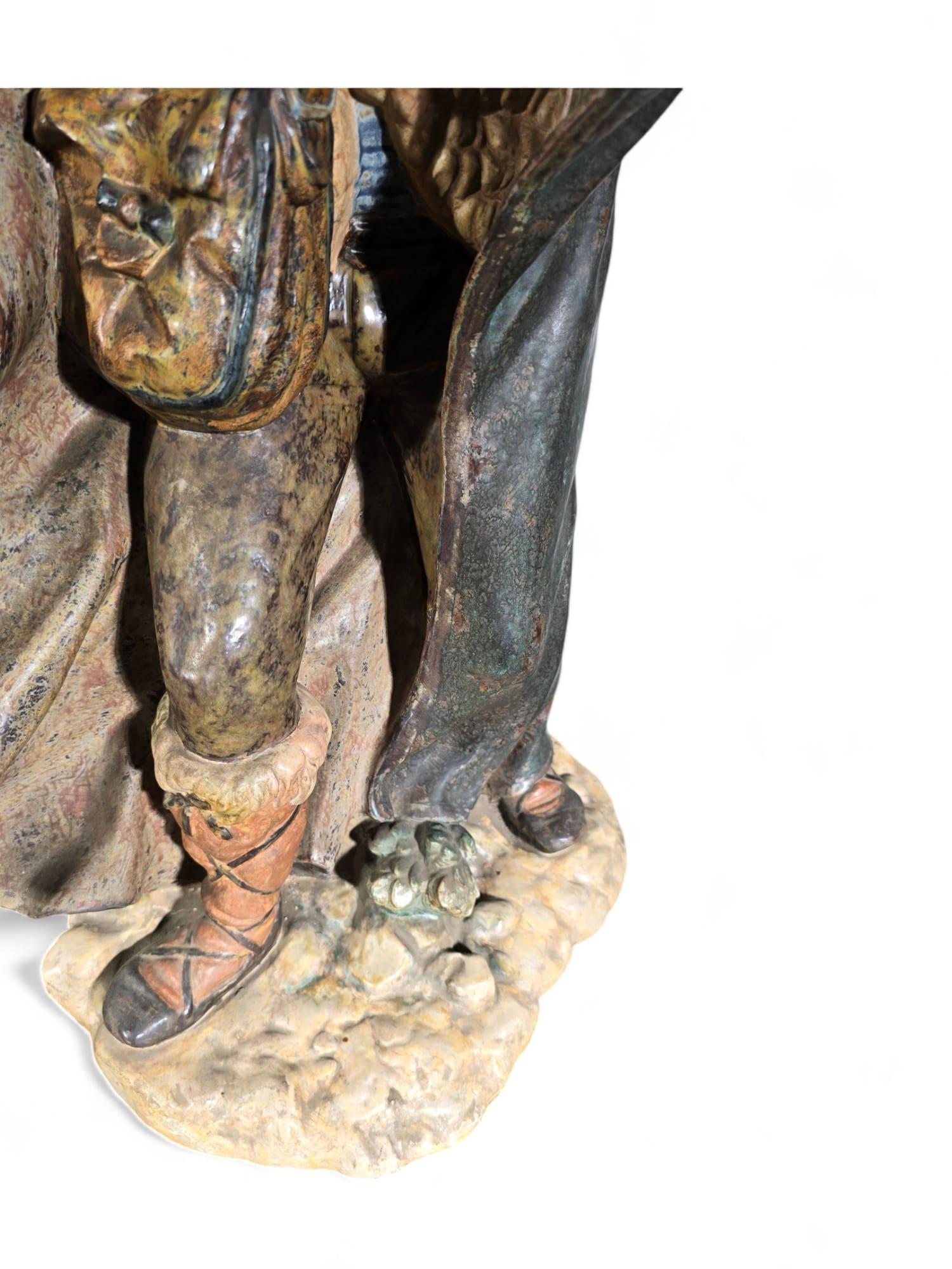 Grande scultura di un pastore in vendita 5