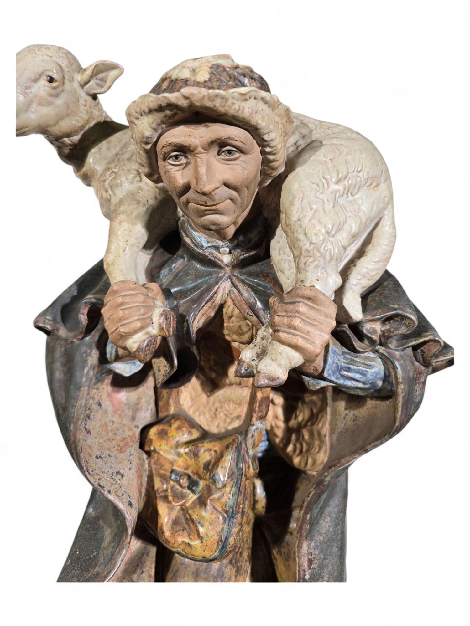 Grande scultura di un pastore in vendita 7