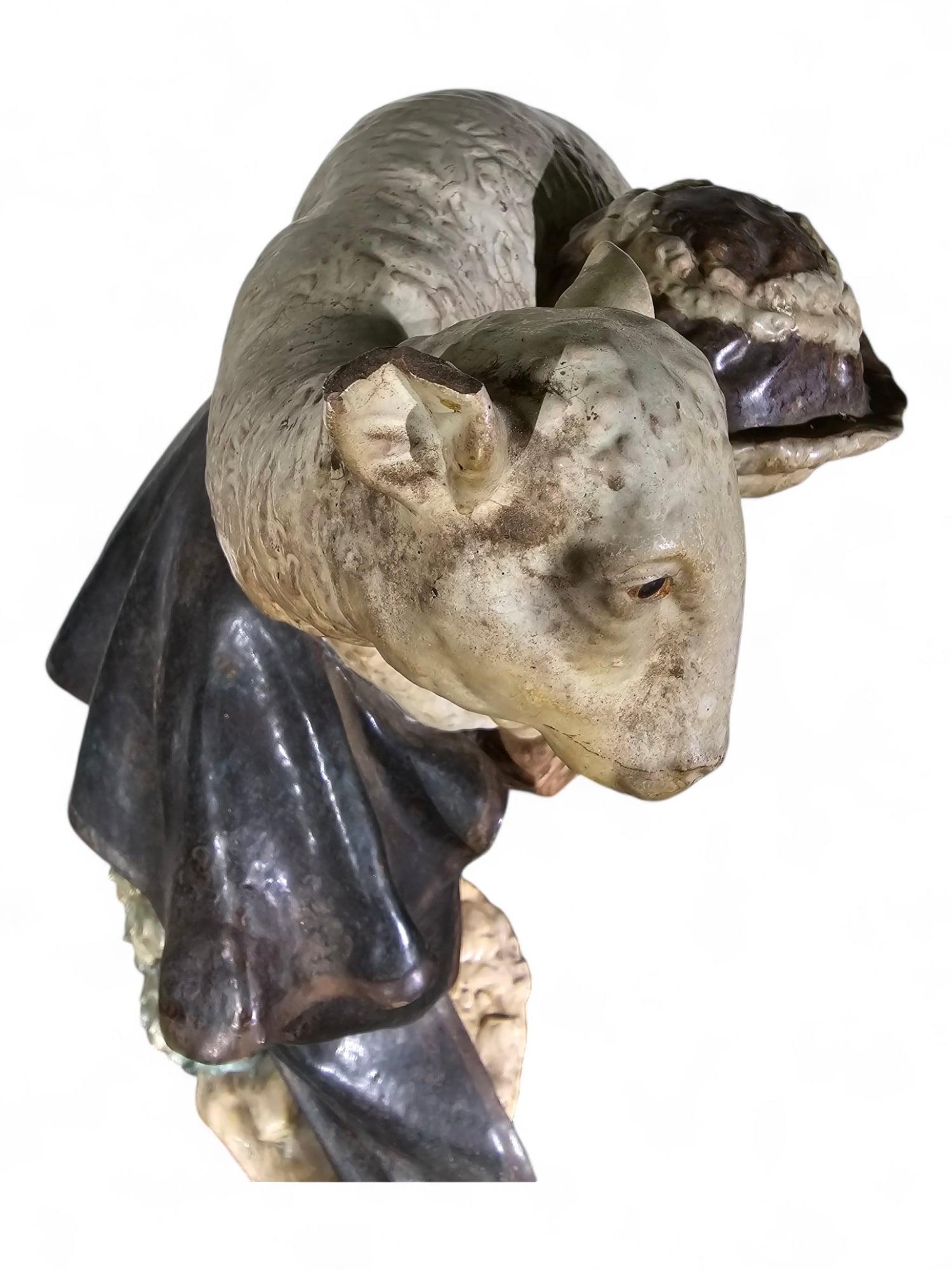 Grande scultura di un pastore in vendita 4
