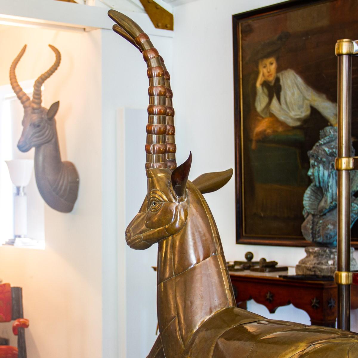 Large Sculpture of an Ibex by Sergio Bustamante, 1970s 1