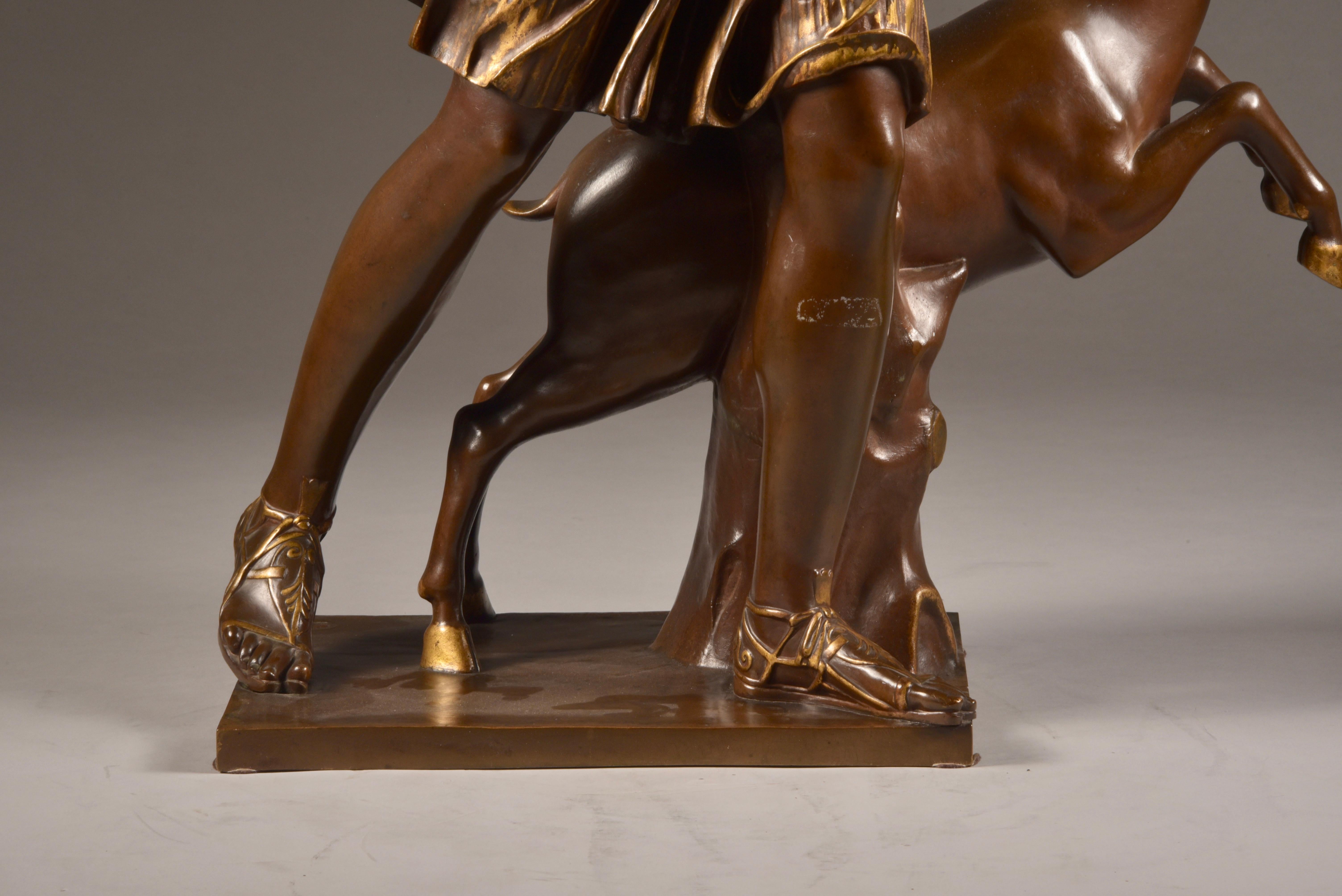 French Large Sculpture of Diana the Huntress, F. Barbedienne & A. Collas, 19th Century For Sale