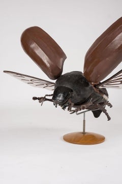 Large Sculpture of Beetle in Flight