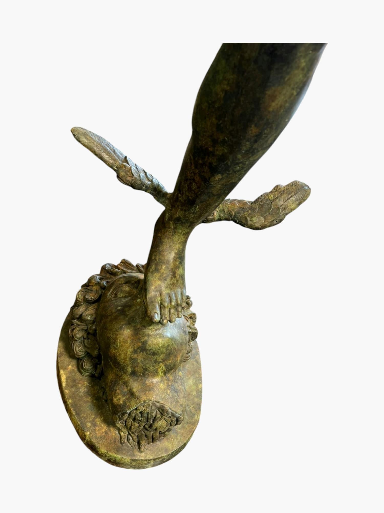 Large Sculpture of Mercury - 190 cm - Roman Style in vendita 11