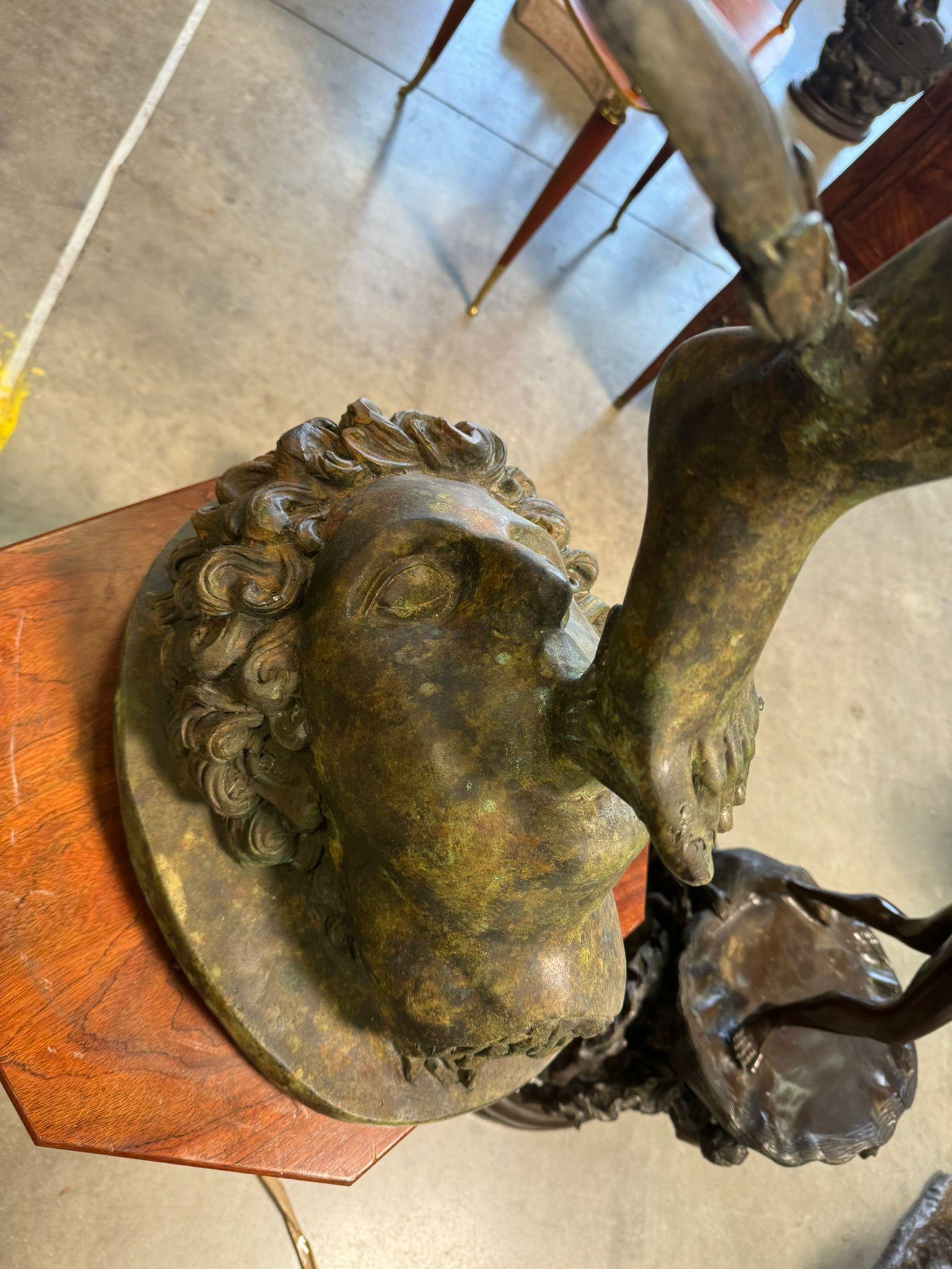 Large Sculpture of Mercury - 190 cm - Roman Style in vendita 1