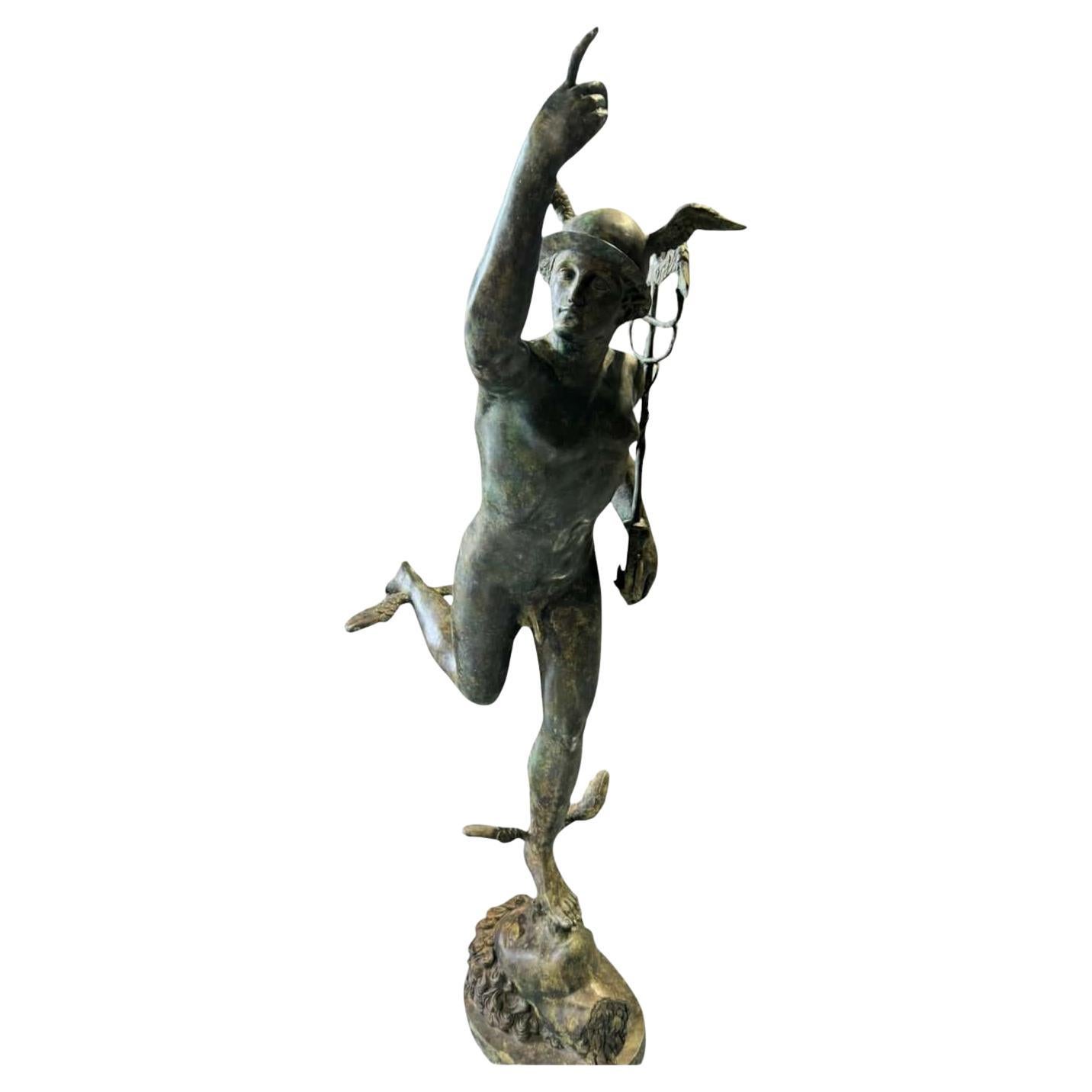 Large Sculpture of Mercury - 190 cm - Roman Style