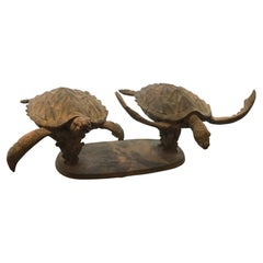 Large Sculpture of Two Tortoises