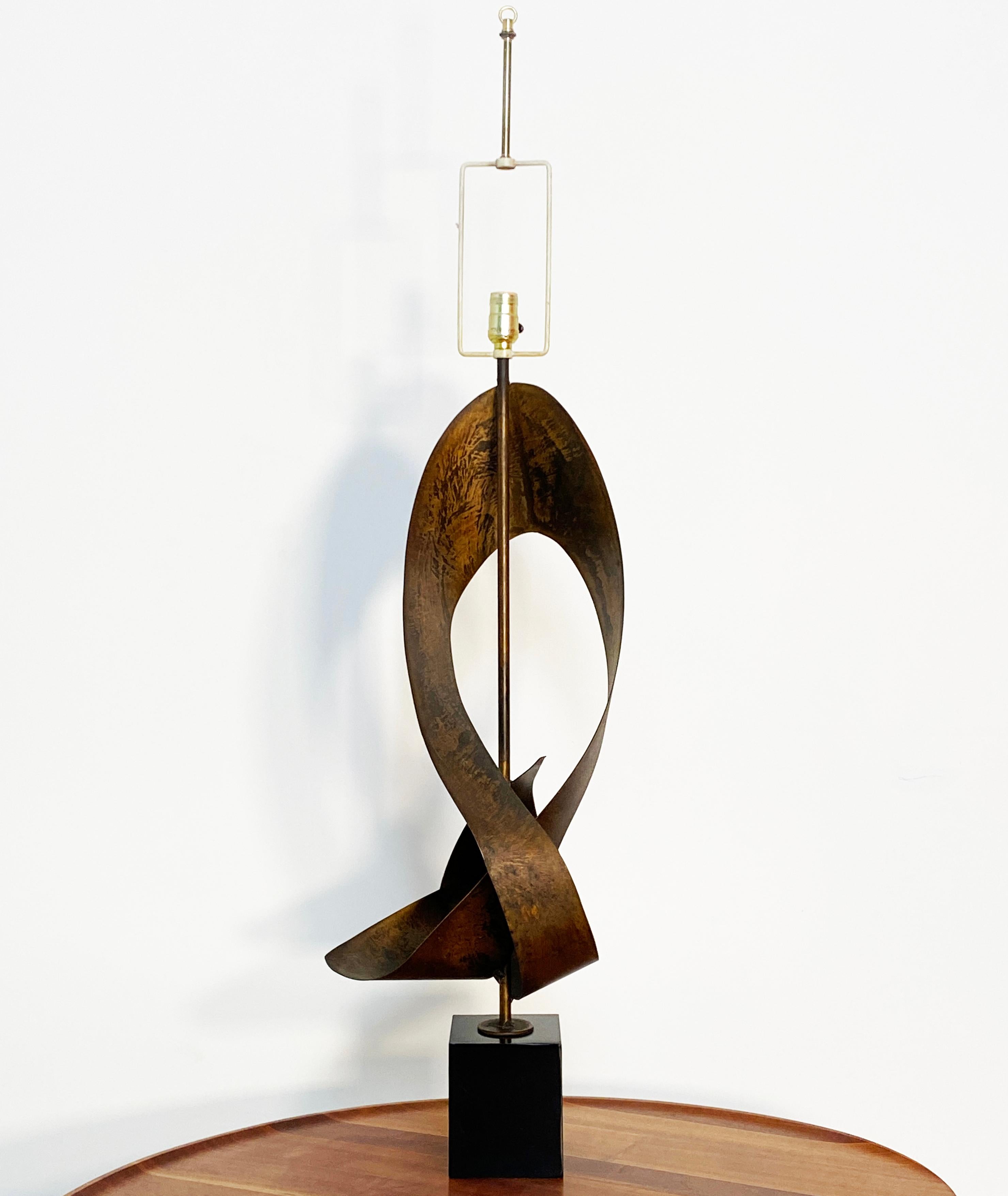 Large Sculpture Table Lamp by Laurel Lighting at 1stDibs