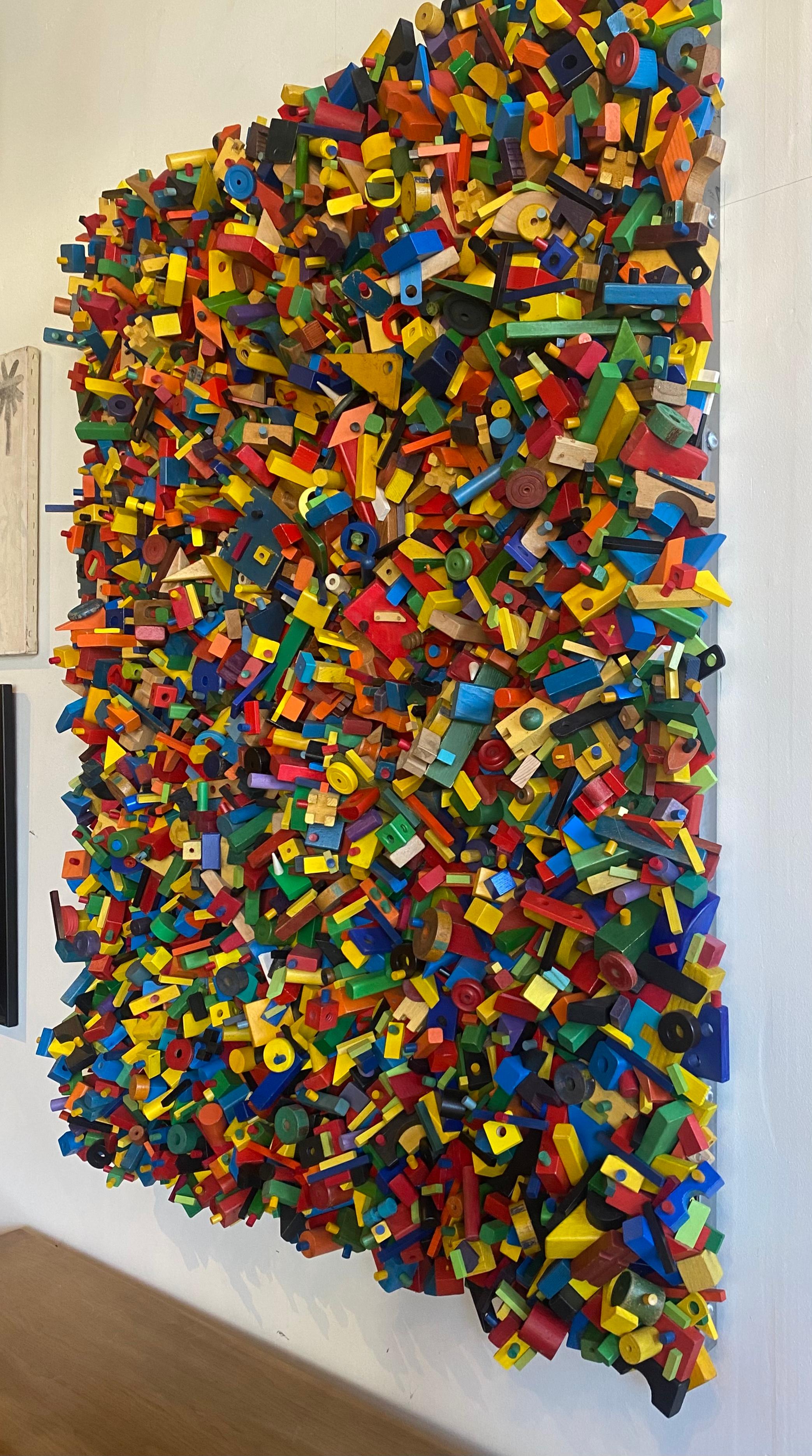Gran escultura / colgante de pared titulado 