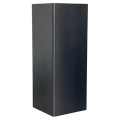 Large Sculpure Pedestal in Burned Metal by Spinzi, Industrial Chic