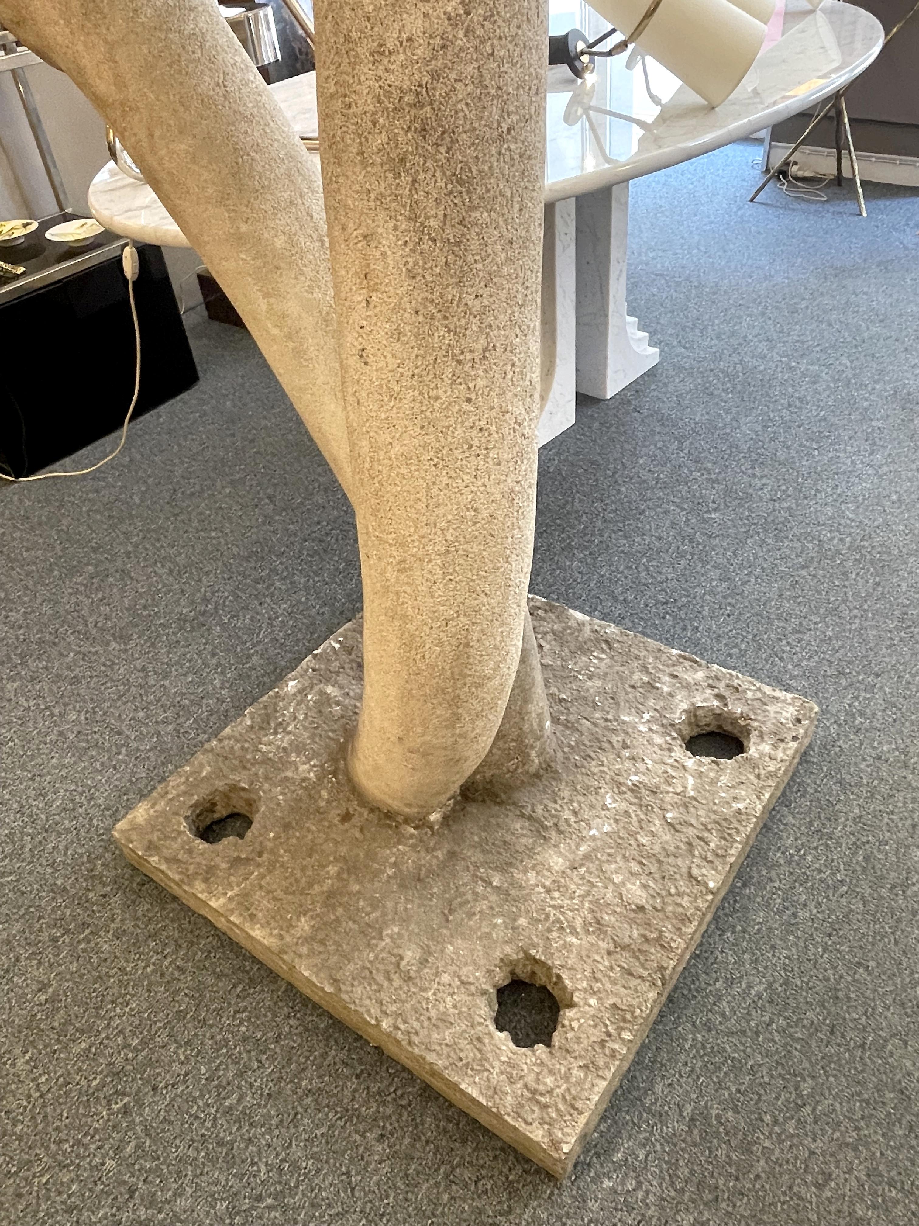 Large Scupture in Cement by Juan Palau, France, circa 1975 For Sale 4