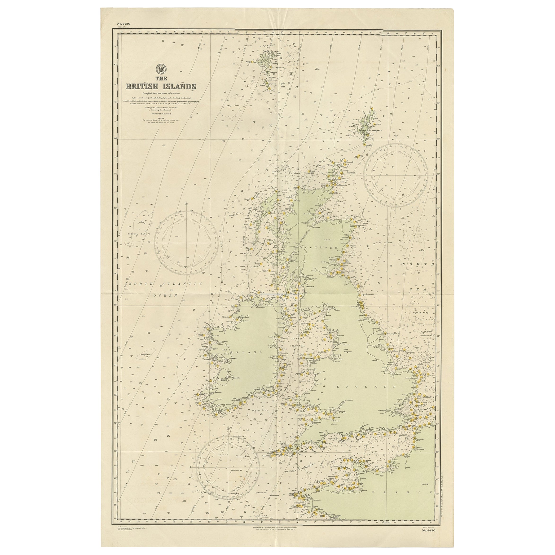Gran Carta Marítima de las Islas Británicas, 1918