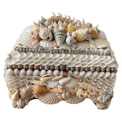 Caja del Tesoro para Joyas con Incrustaciones de Conchas de Mar Estilo Redmile